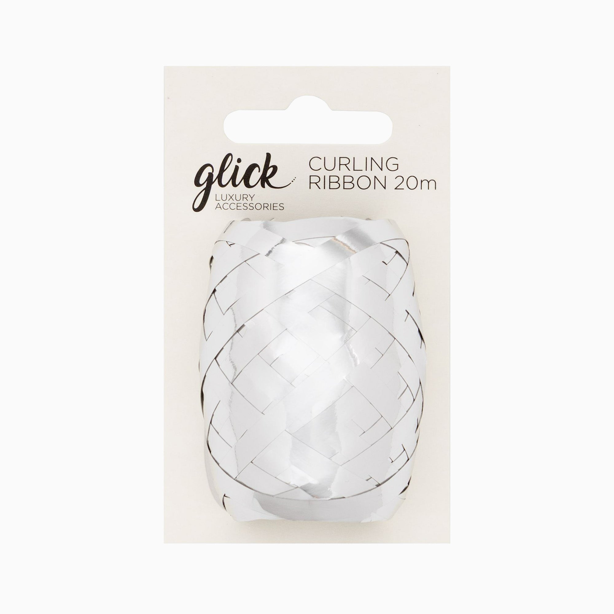 Paper Raffia-KOPM05 - Curling Ribbon Metallic Silver-Glick