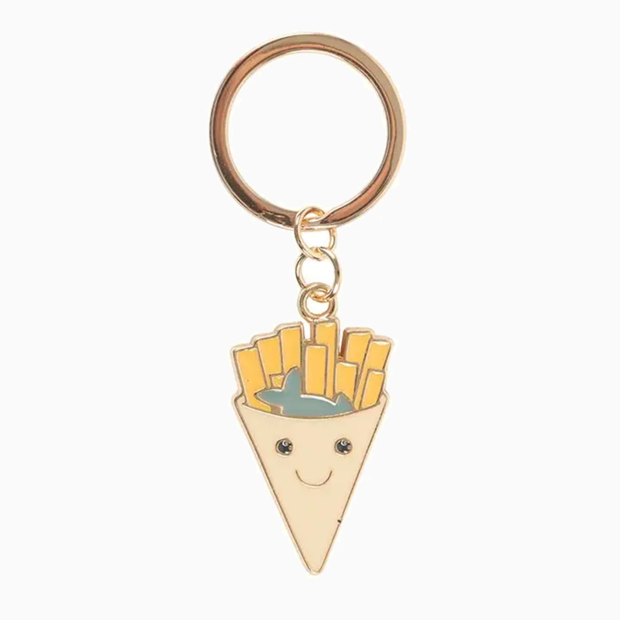 Keyring-HE_83826 - Fish and Chips Keyring-Something Different Wholesale