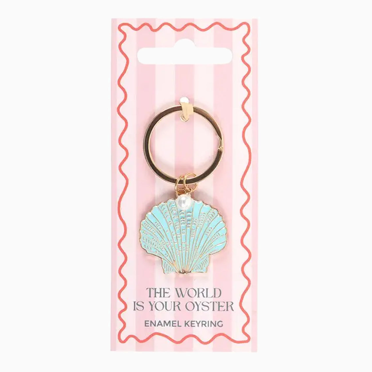 Keyring-HT_97826 - The World is Your Oyster Keyring-Something Different Wholesale