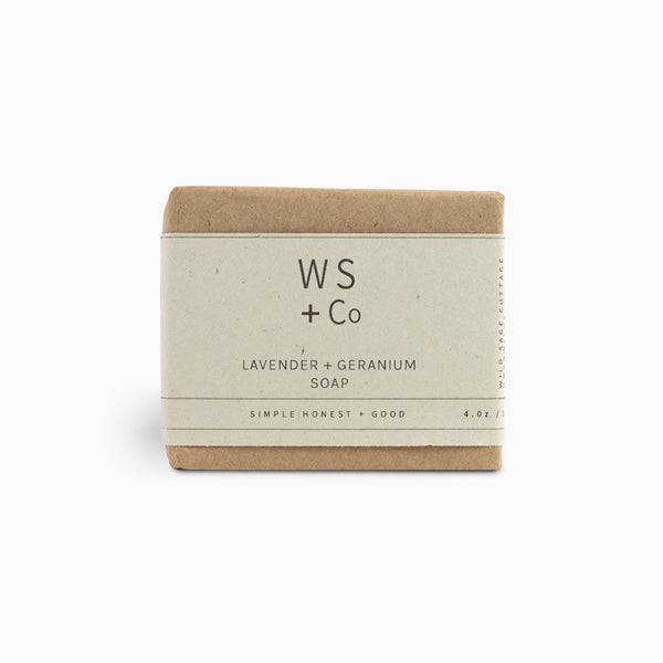 Soap-LGSoap100 - Lavender + Geranium Soap-Wild Sage & Co