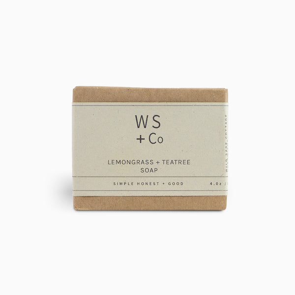 Soap-LTsoap100 - Lemongrass + Teatree Soap-Wild Sage & Co