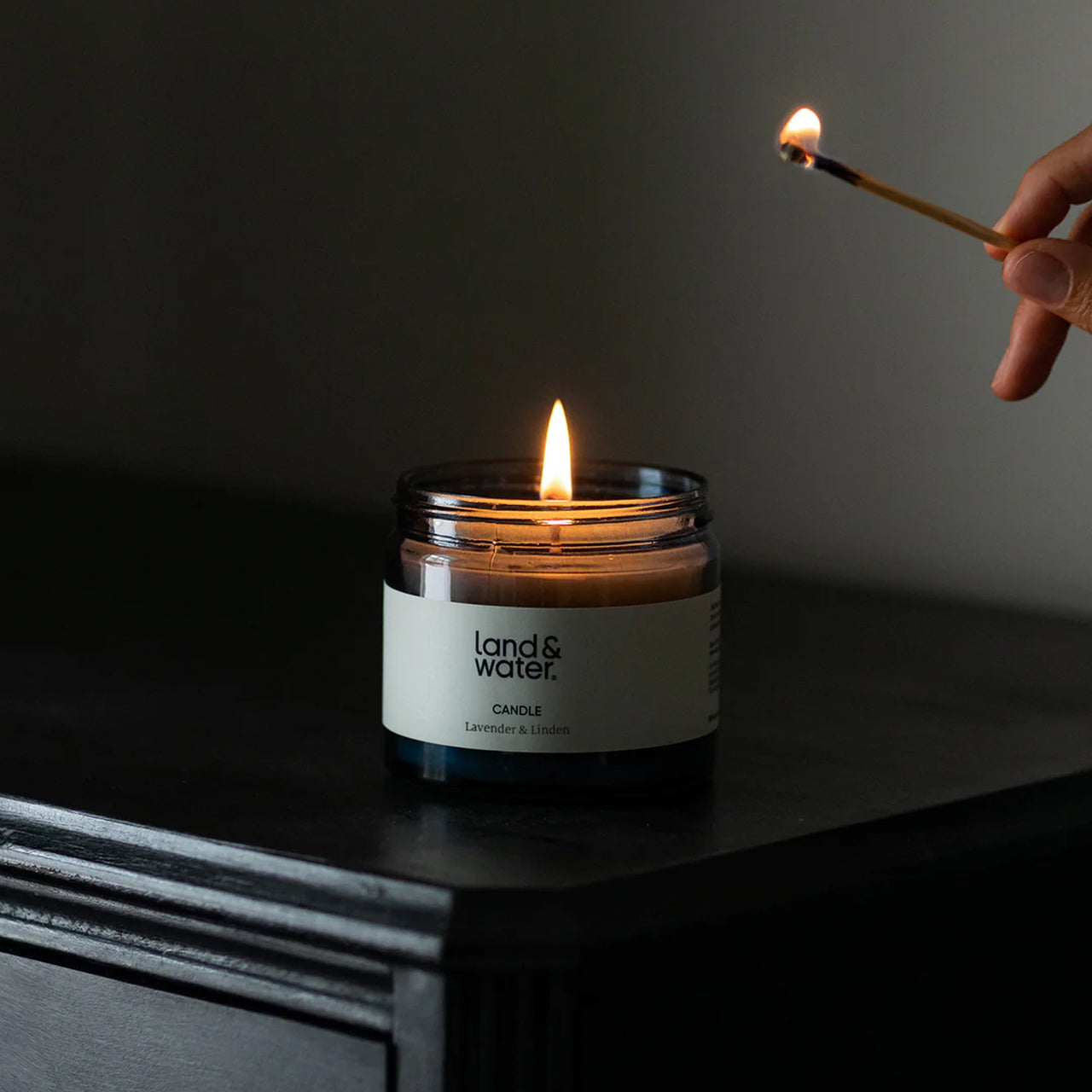 Candle-LWCANLL - Natural Wax Lavender & Linden Candle-Land & Water