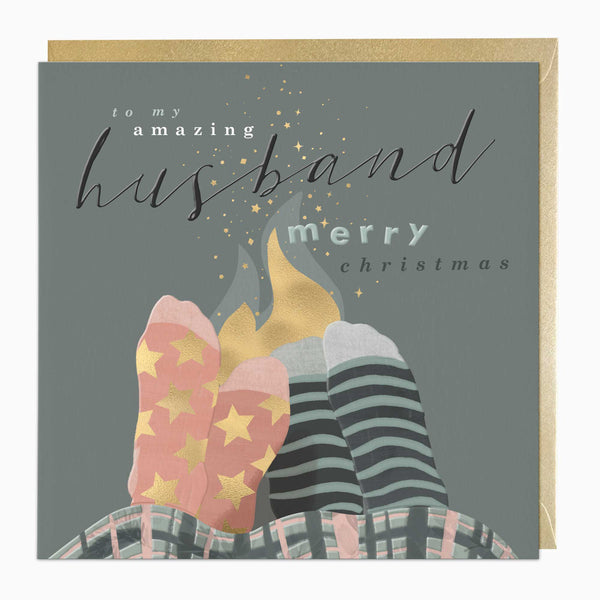 LZ026 - Amazing Husband Luxury Christmas Card