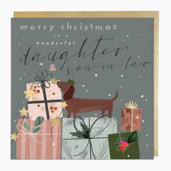 LZ029 - Daughter Son-In-Law Luxury Christmas Card