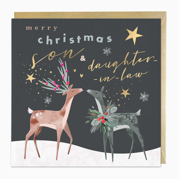 LZ030 - Son Daughter-In-Law Luxury Christmas Card