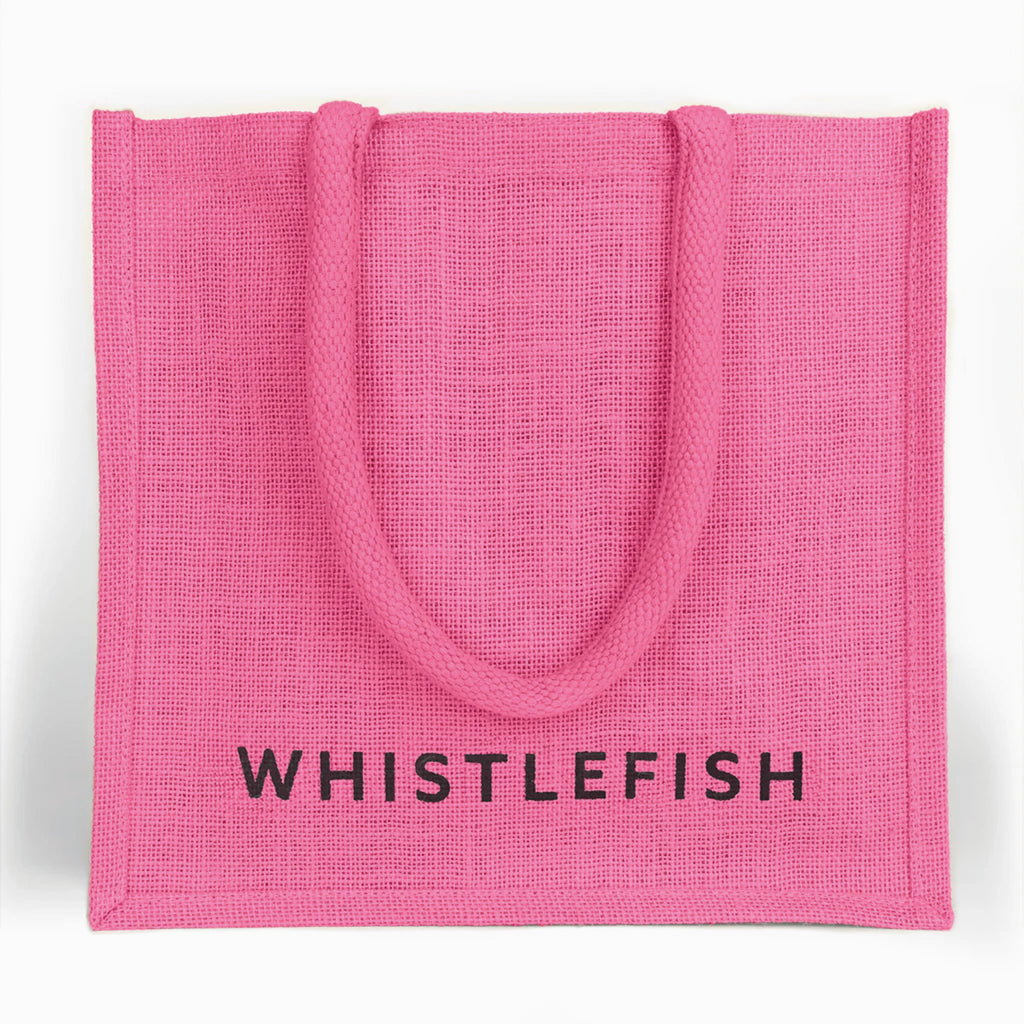 Jute Bag-JBLBP - Whistlefish Large Jute Bag Pink-Whistlefish