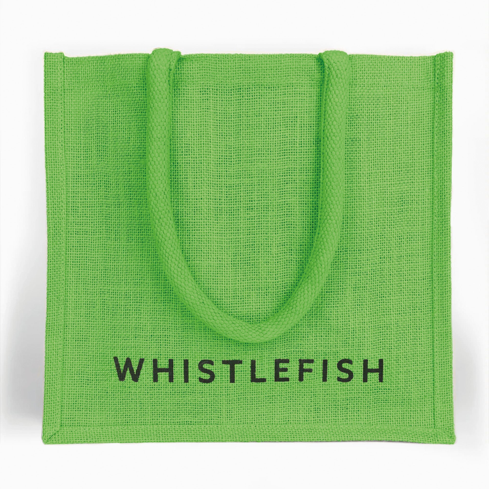 Jute Bag-JBLGR - Whistlefish Large Jute Bag Green-Whistlefish