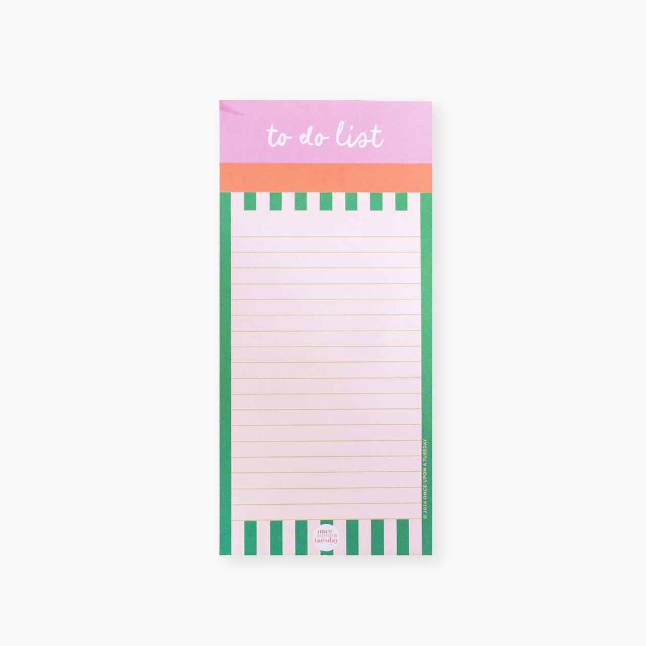 List Pad-PAD-TDL-CST-1021 - Cabana Stripe To Do List Pad-Good Tuesday