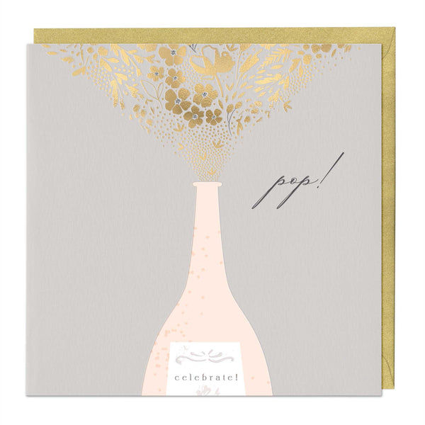 Luxury Card - LN005 - Champagne Celebration Luxury Card - Champagne Celebration Card - Whistlefish