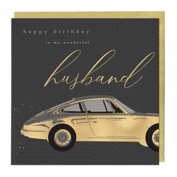 Luxury Card - LN007 - Happy Birthday Husband Luxury Card - Happy Birthday Husband Card - Whistlefish