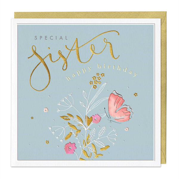 Luxury Card - LN099 - Special Sister Luxury Birthday Card - Special Sister Luxury Birthday Card - Whistlefish