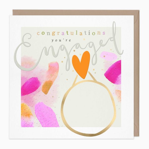 Luxury Card-LN135 - Congratulations Luxury Engagement Card-Whistlefish