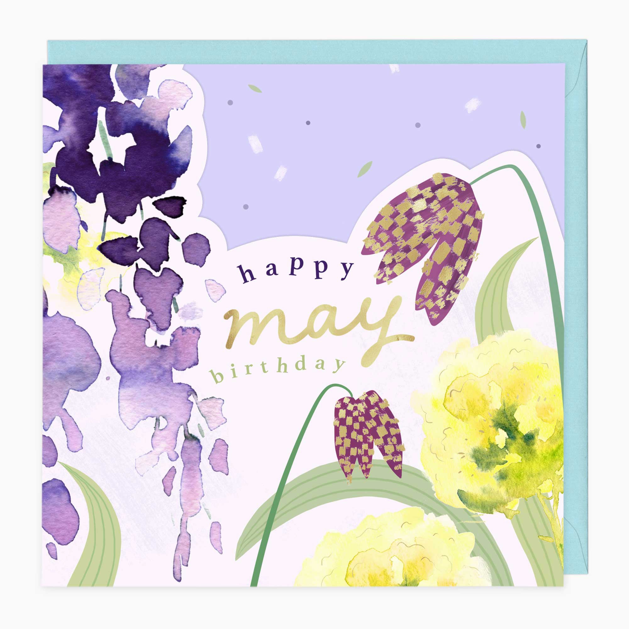 Luxury Card-LN149 - Bright Summer May Birthday Card-Whistlefish