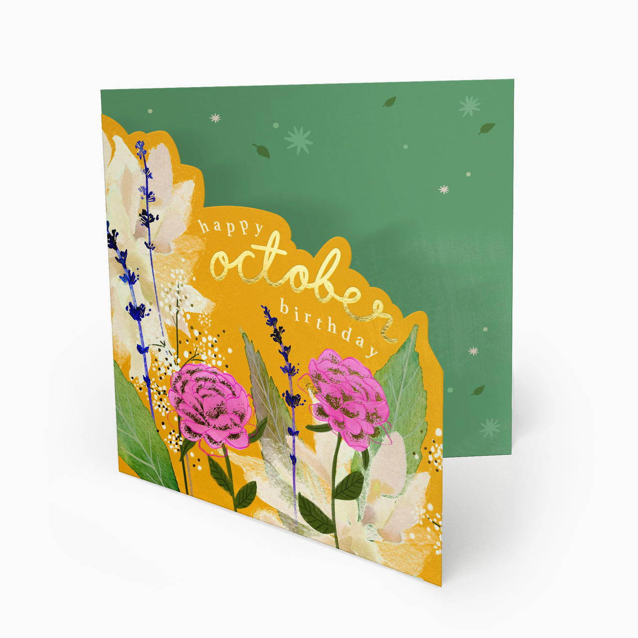 Luxury Card-LN154 - Bright Summer October Birthday Card-Whistlefish