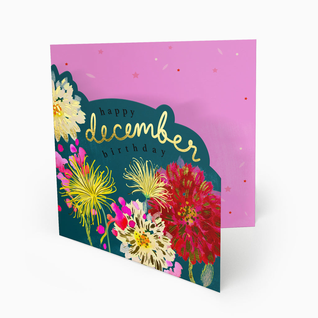Luxury Card-LN156 - Bright Summer December Birthday Card-Whistlefish