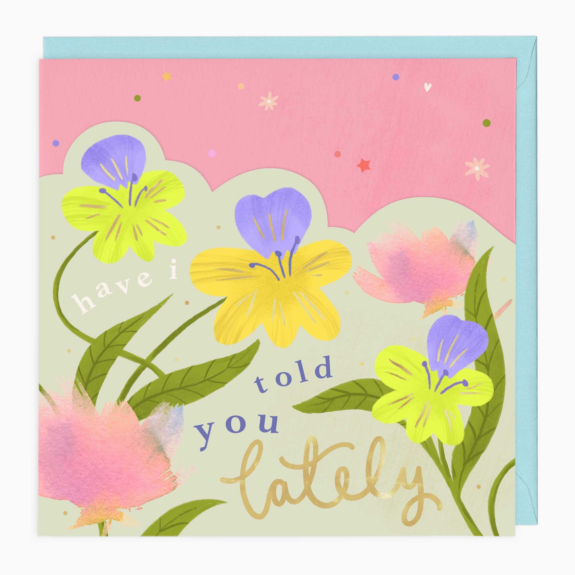 Luxury Card-LN157 - Bright Summer Floral Card-Whistlefish
