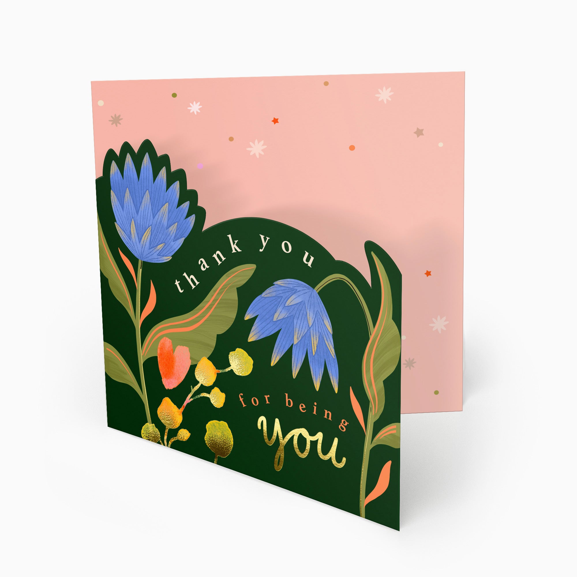 Luxury Card-LN159 - Bright Summer Floral Thank You Card-Whistlefish