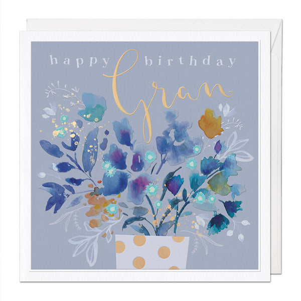 Luxury Card-LX045 - Happy Birthday Gran Luxury Card-Whistlefish