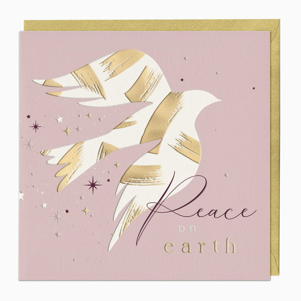 Luxury Christmas Card-LZ009 - Peace On Earth Luxury Christmas Card-Whistlefish