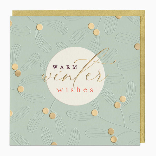 Luxury Christmas Card-LZ014 - Warm Winter Wishes Luxury Christmas Card-Whistlefish