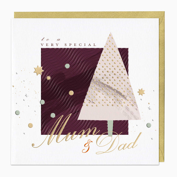 Luxury Christmas Card-LZ015 - Special Mum & Dad Luxury Christmas Card-Whistlefish