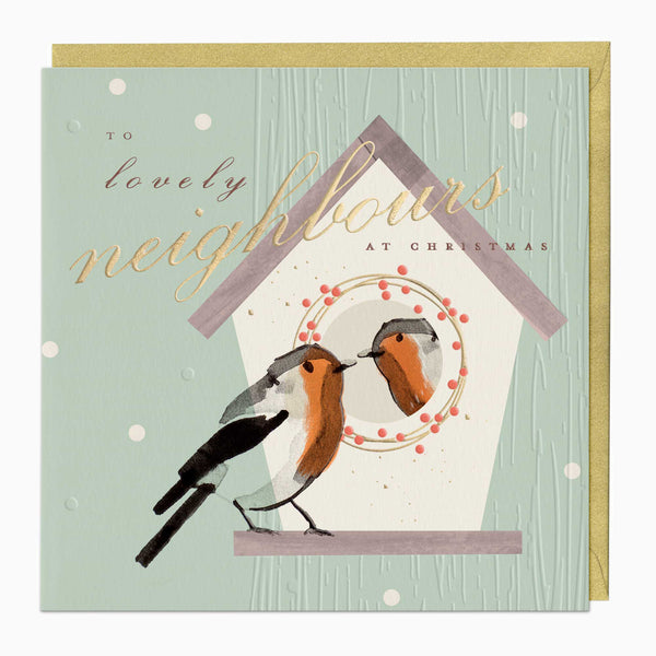 Luxury Christmas Card-LZ019 - Lovely Neighbours Luxury Christmas Card-Whistlefish