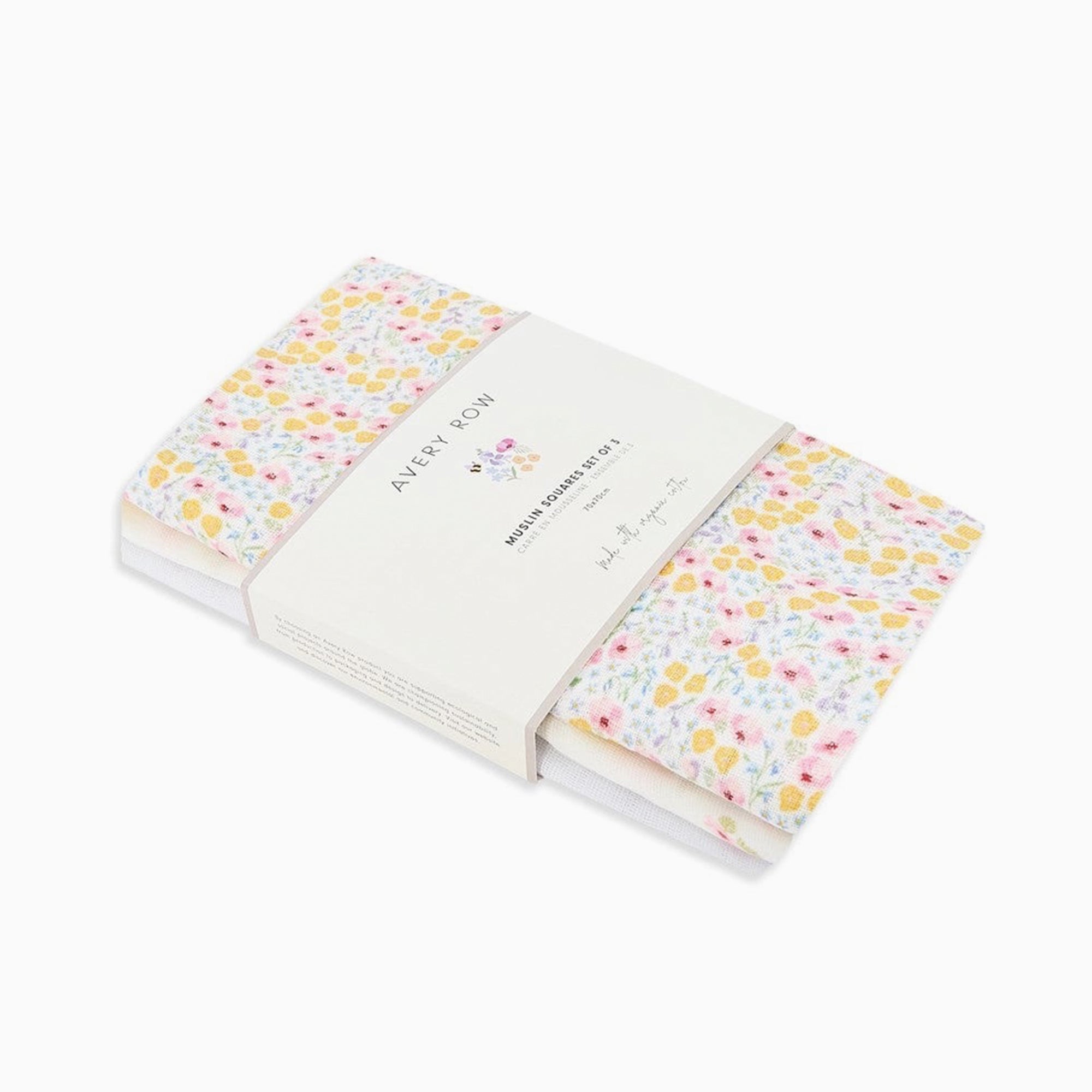 Organic Baby Muslins-MSQANE - Wildflower Set of 3 Organic Baby Muslins-Avery Row