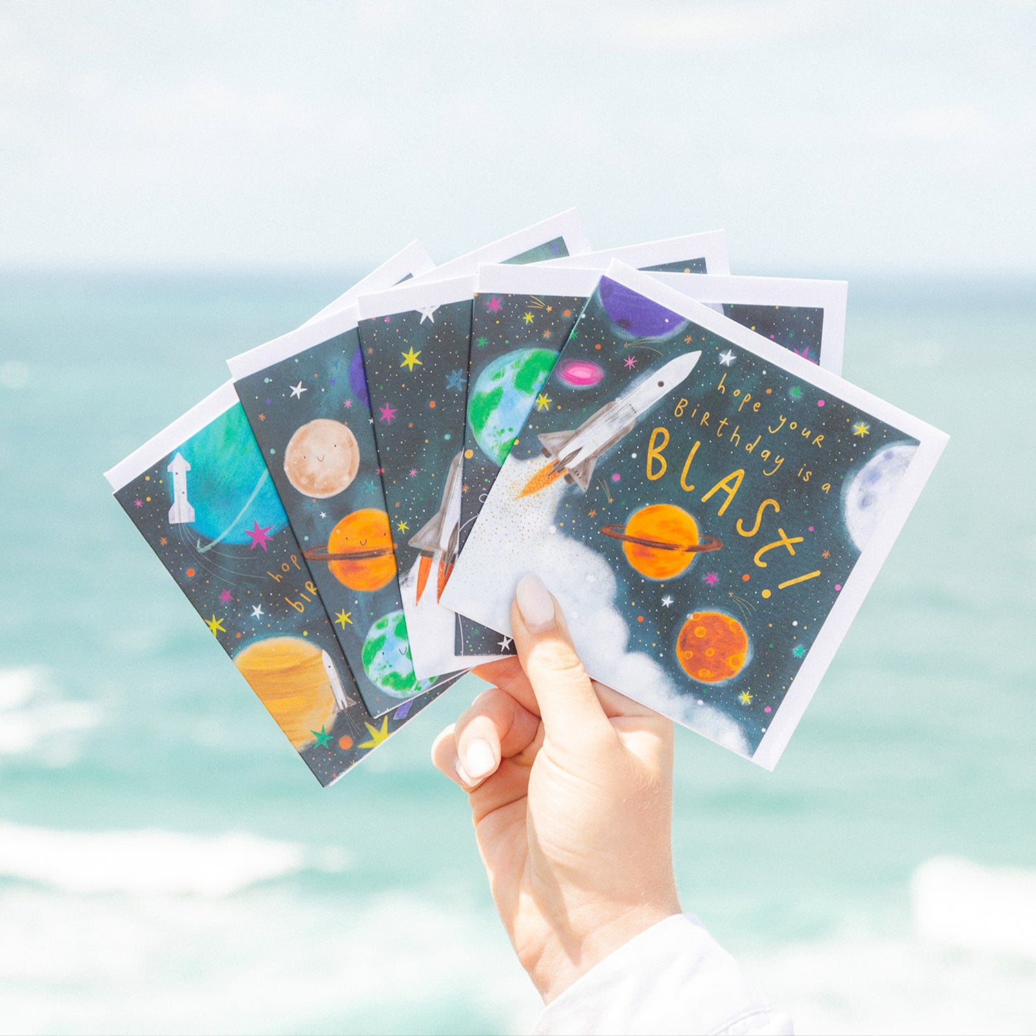 Over The Moon Notelet Tin - Whistlefish