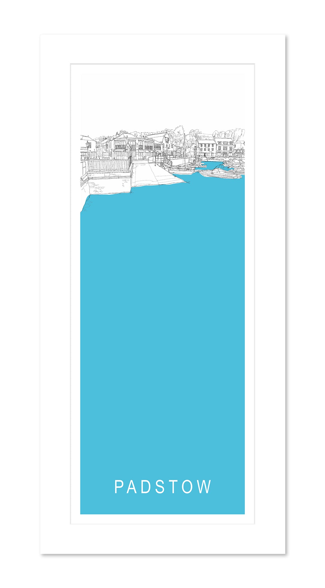 Mount Print - SH58M - Padstow Pucelli's Long Mounted Print - Padstow Pucelli's Long Mounted Print - Whistlefish