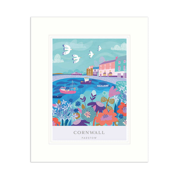 Mounted Print - WF666M - Padstow Brights Medium Mounted Print - Padstow Brights Med Mounted Print- Whistlefish