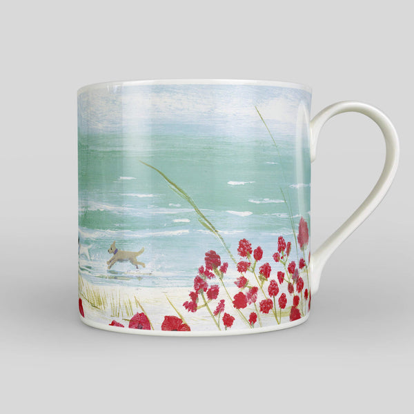 Mug-WM12 - Poppies By The Sea China Mug-Whistlefish