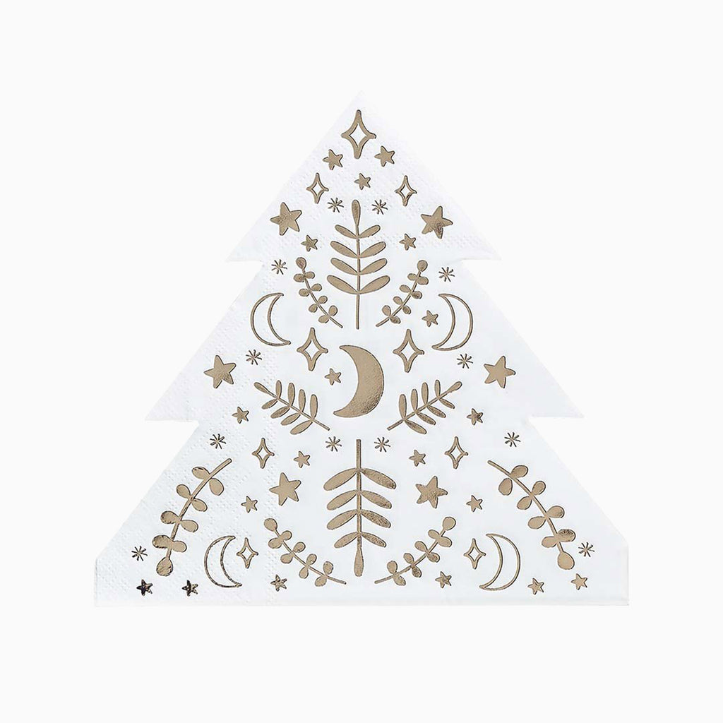 Napkin-HBFF103 - Christmas Tree Paper Napkins-Hootyballoo