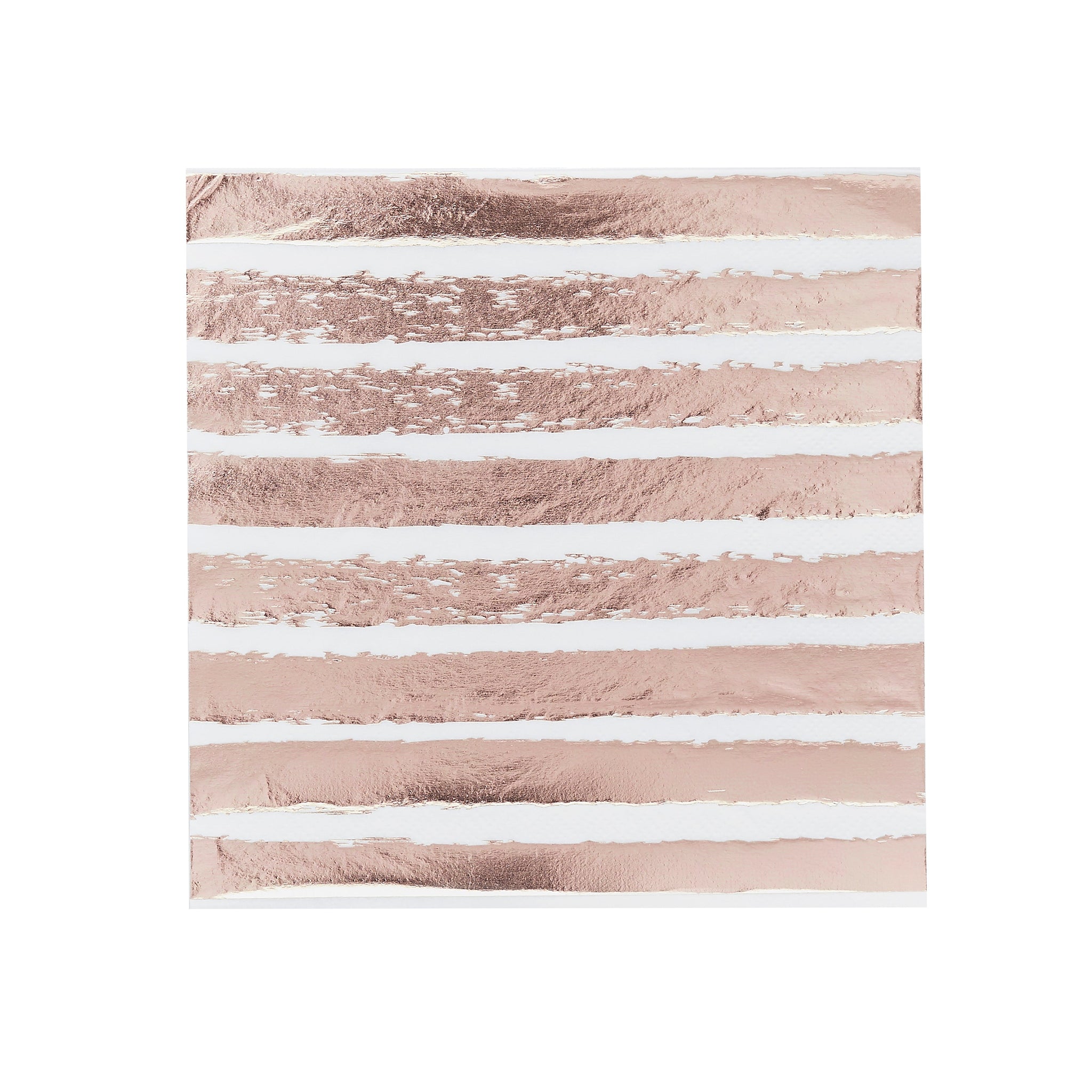 Napkin - HBMM135 - Rose Gold Striped Napkins - Rose Gold Striped Napkins - Whistlefish