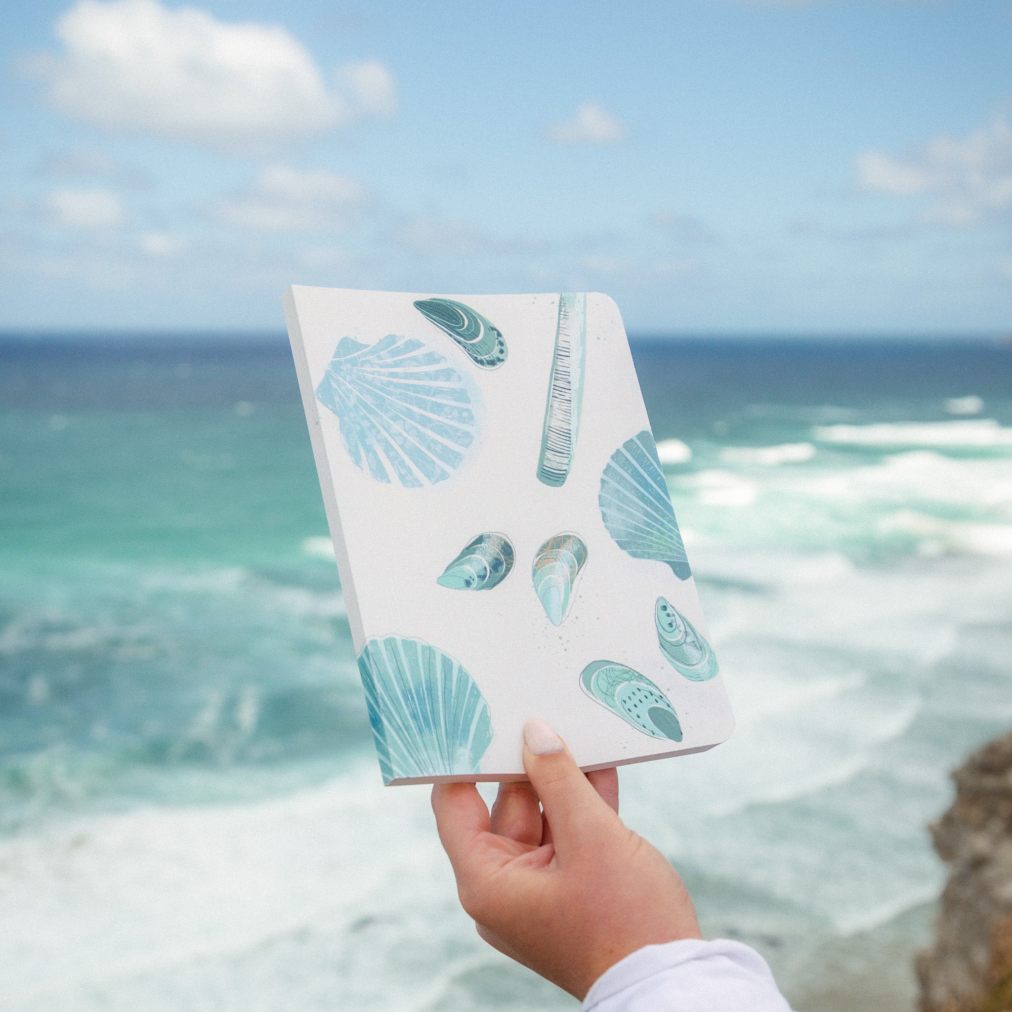 Notebook-WNB32 - Seashells Bound Notebook-Whistlefish