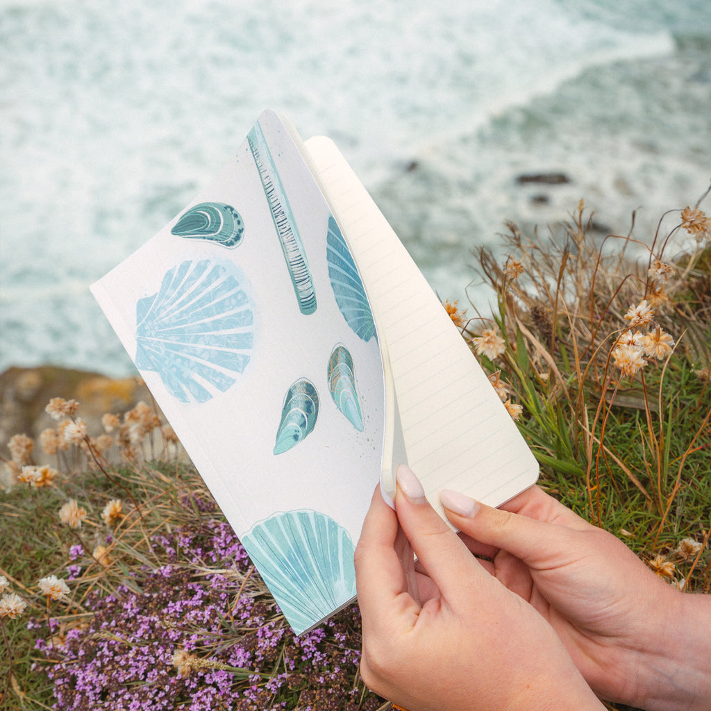 Notebook-WNB32 - Seashells Bound Notebook-Whistlefish