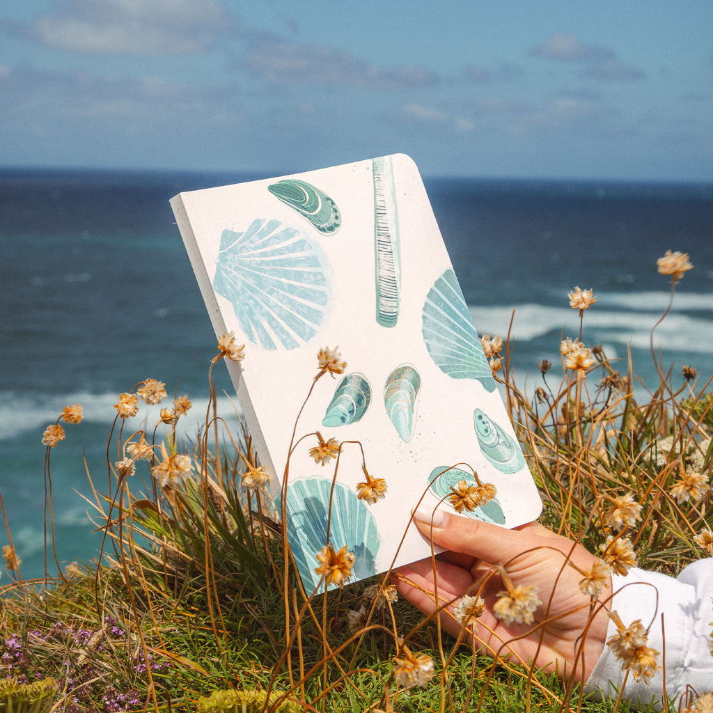 Notebook-WNB32 - Seashells Bound Notebook-Whistlefish