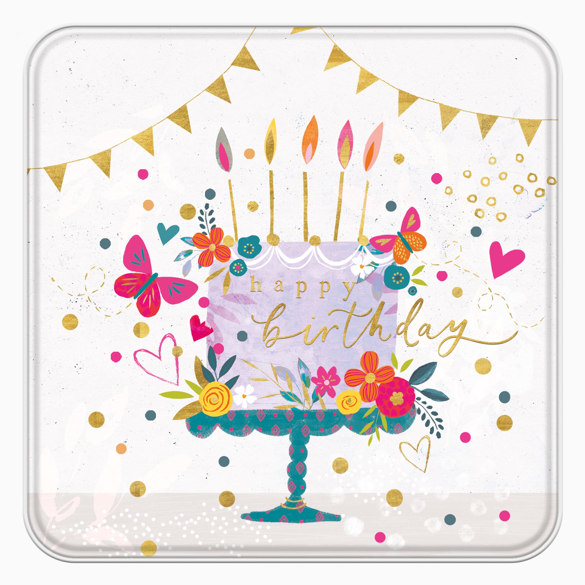 Notelet Tin-MWT64 - Now Let's Eat Cake Notelet Tin-Whistlefish