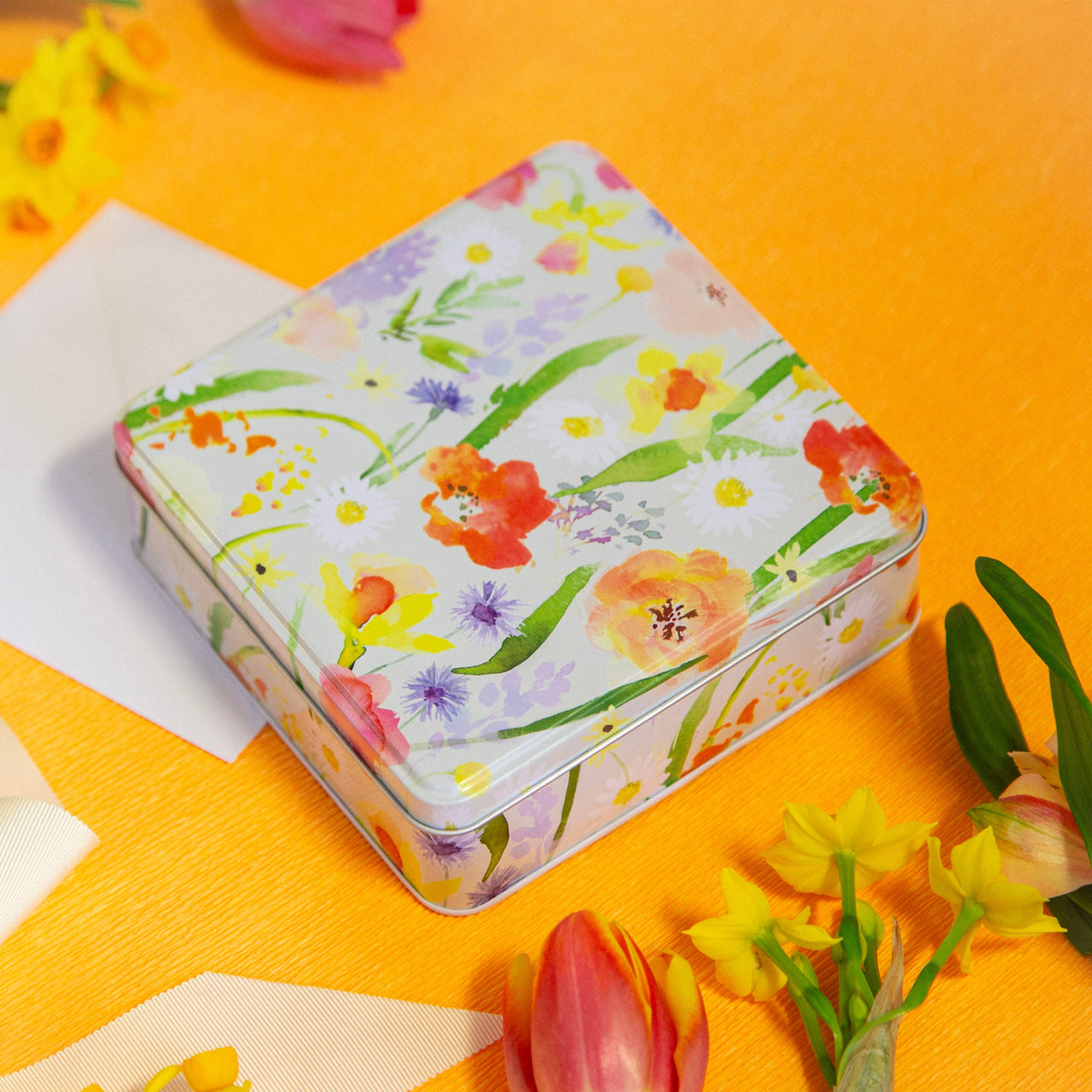 Notelet Tin-MWT72 - Meadow Morning Filled Notelet Tin-Whistlefish