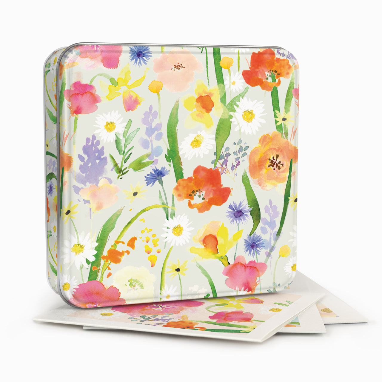 Notelet Tin-MWT72 - Meadow Morning Filled Notelet Tin-Whistlefish