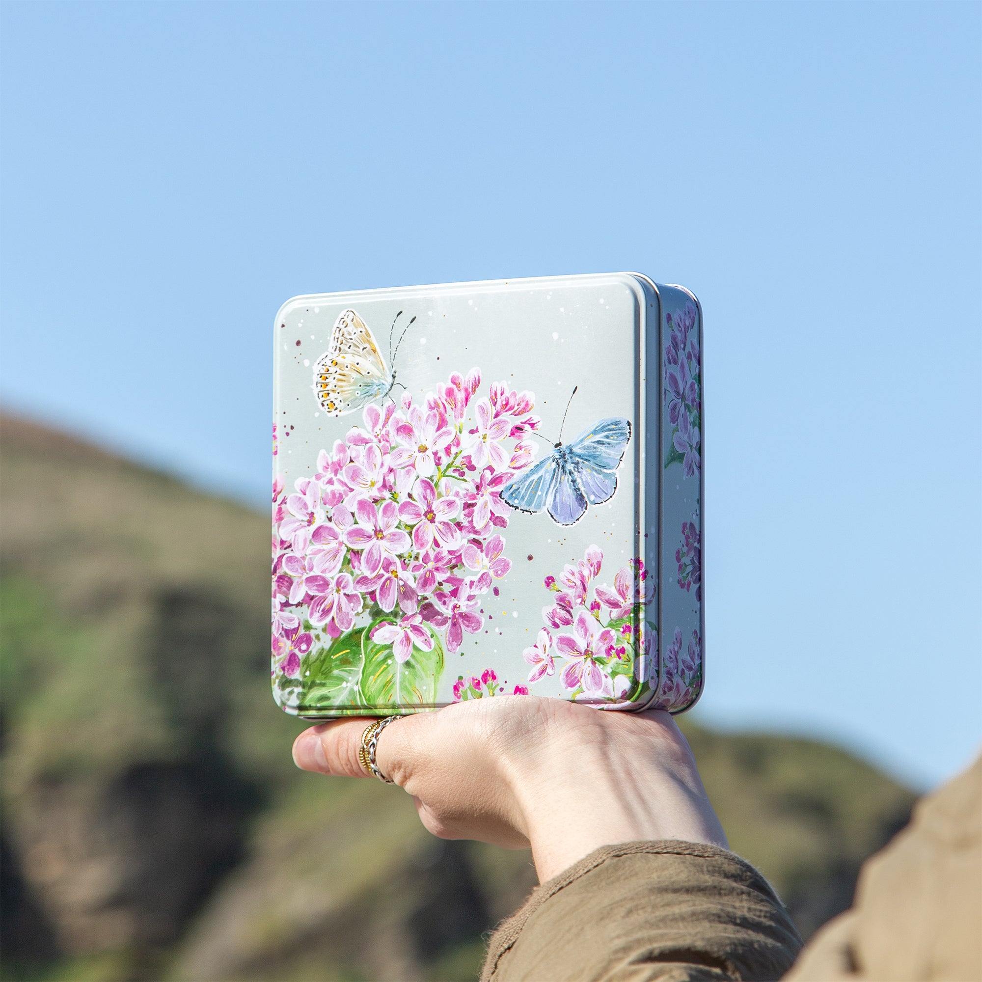 Notelet Tin-MWT78 - Garden Grace Filled Notelet Tin-Whistlefish