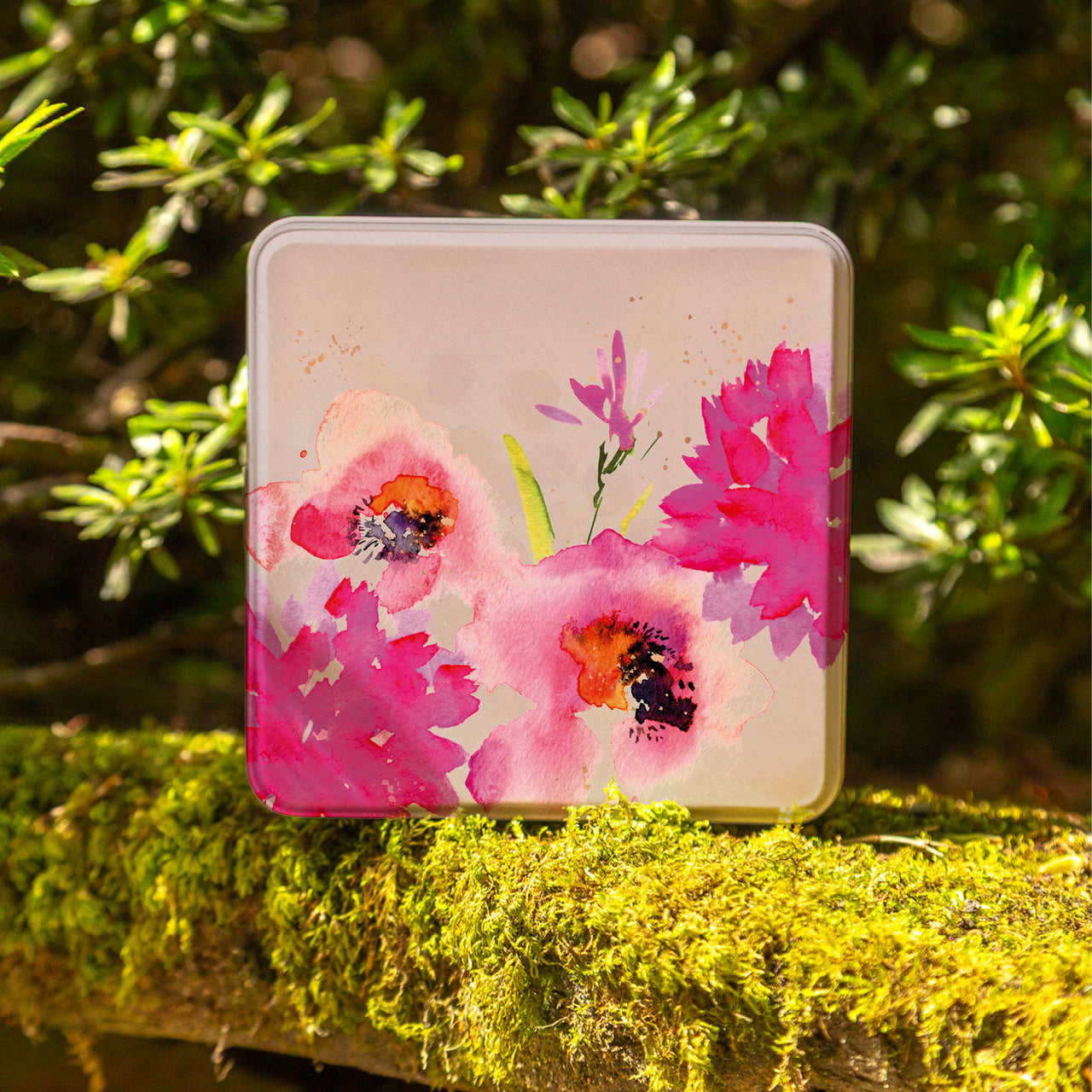 Notelet Tin-OR24NT - Orange Poppy Notelet Tin-Whistlefish