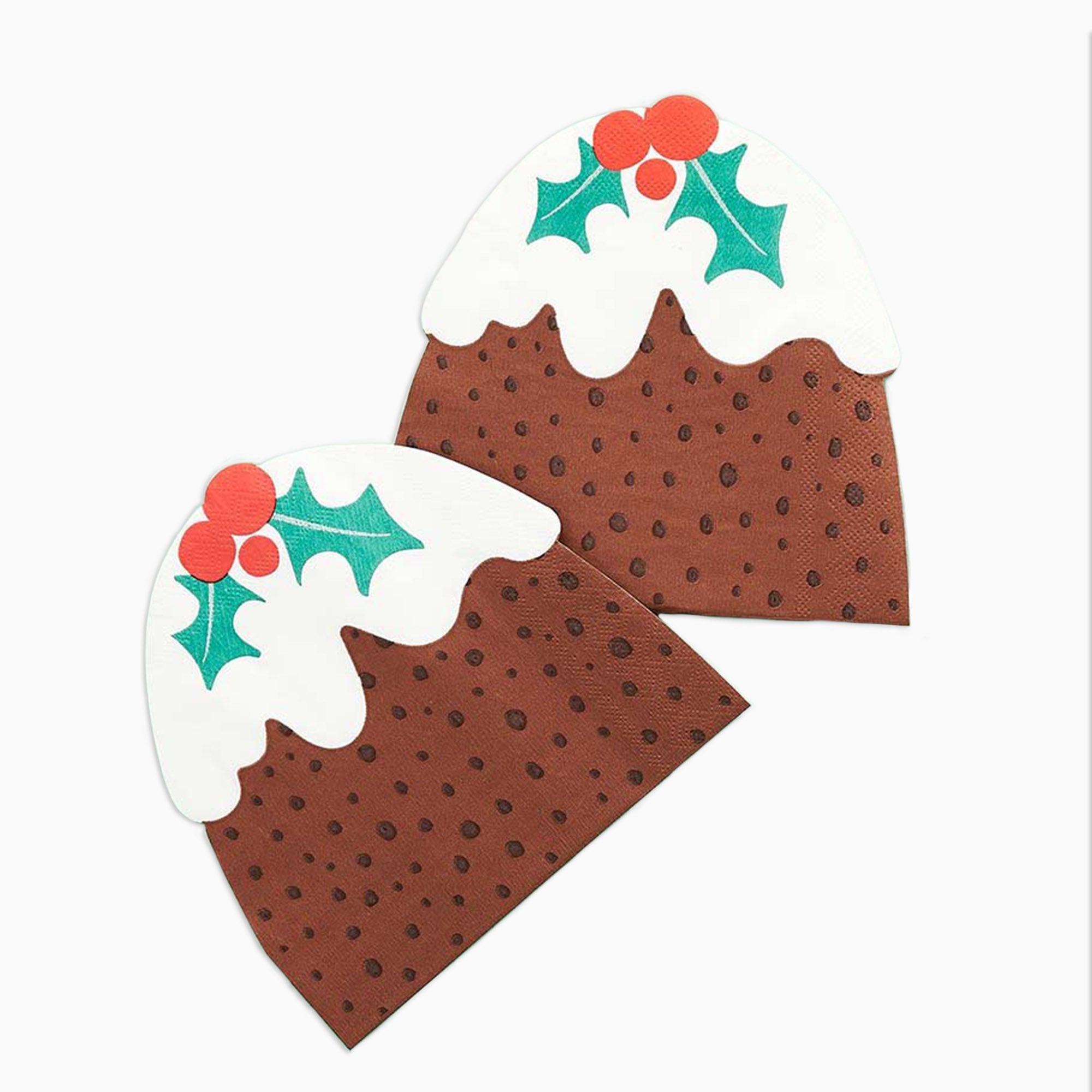 Paper Napkins-HBMC107 - Christmas Pudding Paper Napkins-Hootyballoo