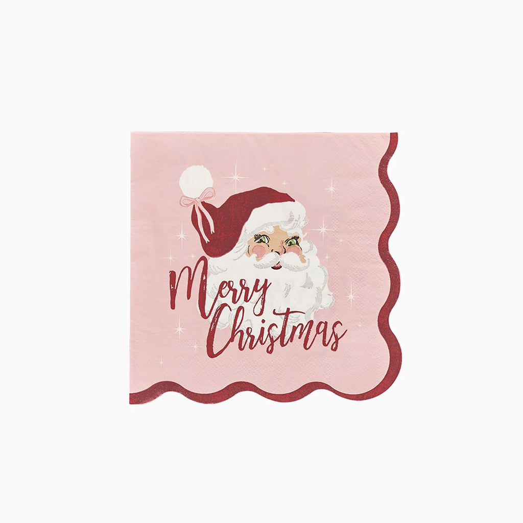 Paper Napkins-HBSB212 - Vintage Santa Paper Napkins-Hootyballoo