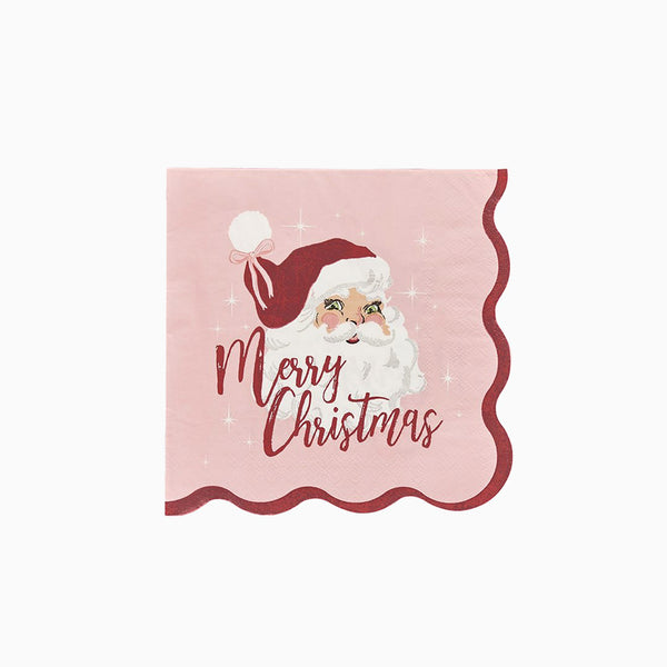 Paper Napkins-HBSB212 - Vintage Santa Paper Napkins-Hootyballoo