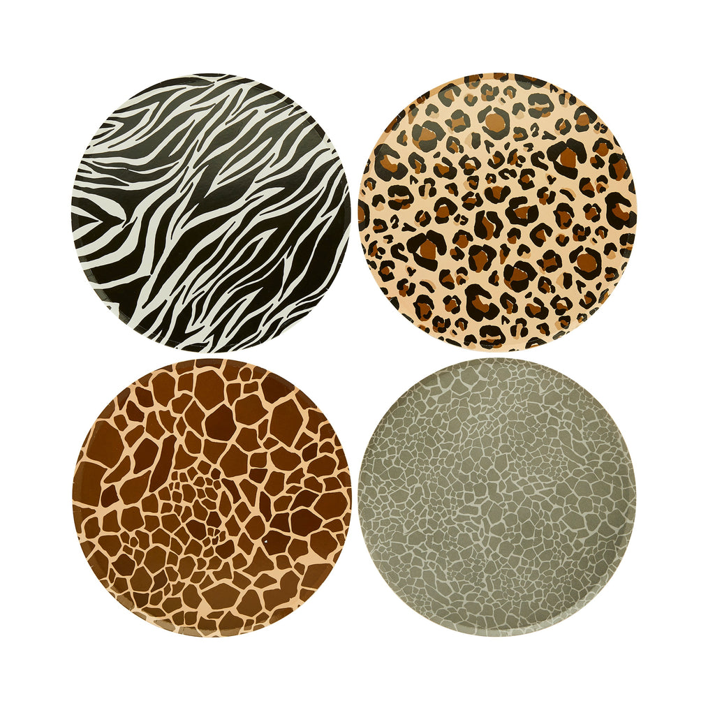 Paper Plates - HBPA104 - Animal Print Paper Plates - Animal Print Paper Plates - Whistlefish