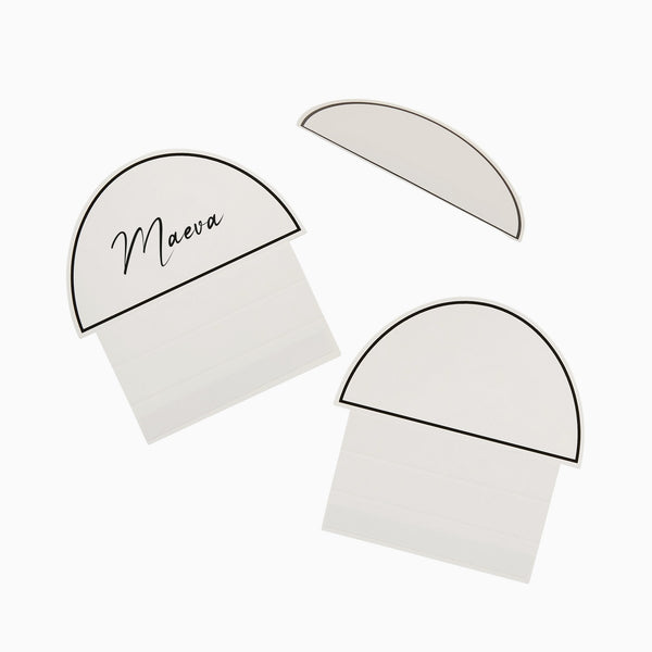 Place Cards-HBMW110 - Monochrome Arch Place Cards-Hootyballoo