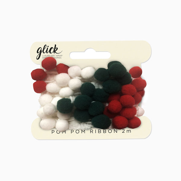 Pom Poms-PX03 - Festive Pom Pom Gift Dressing (2m)-Glick