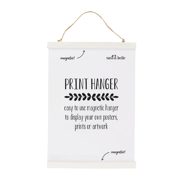Poster Hanger-HEART507 - White Medium Magnetic Poster Hanger-Whistlefish