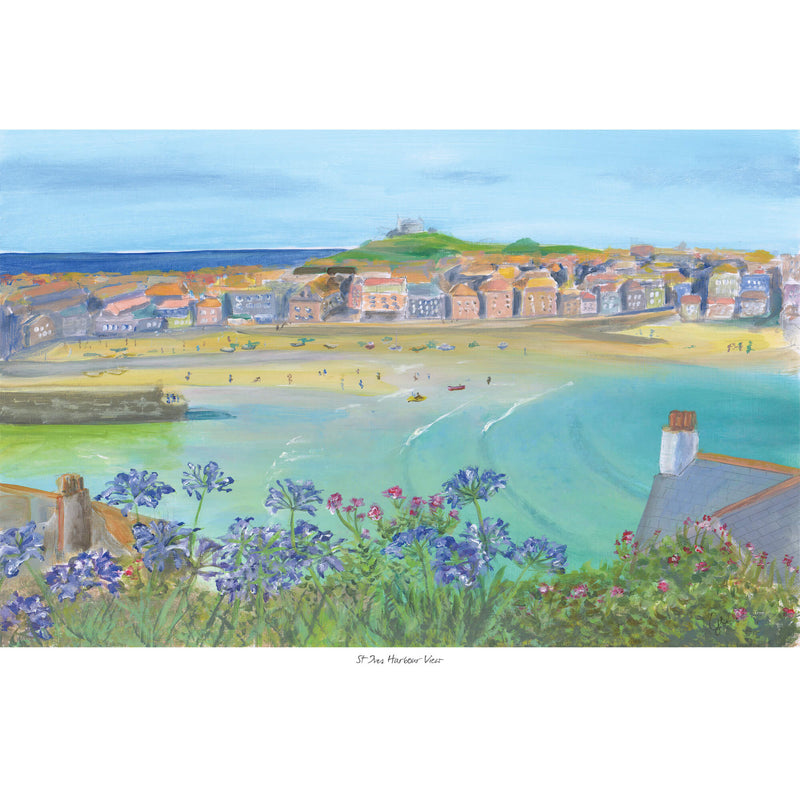 Print-GH04P - St Ives Harbour View-Whistlefish
