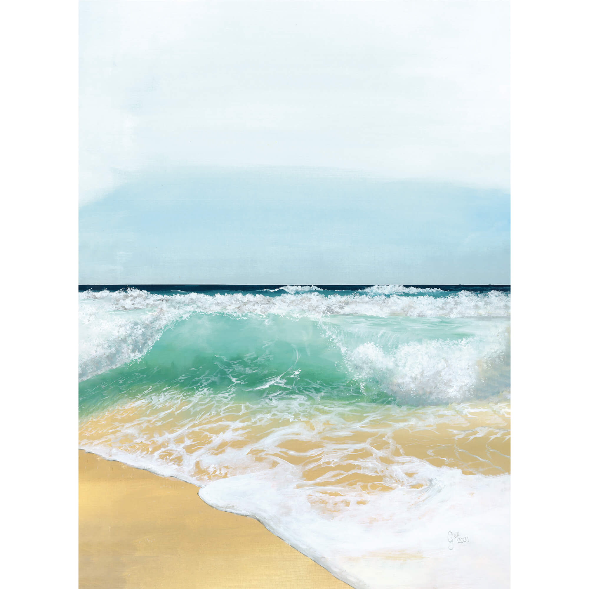 Print-GH17P - Wave Break Art Print-Whistlefish